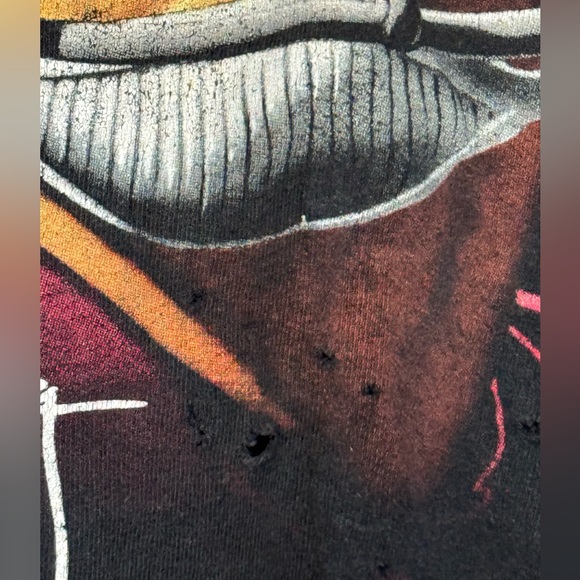 Vintage Aged 1994 San Francisco 49ers Steve Young NFL Black Men's L T-Shirt RARE - Picture 4 of 8